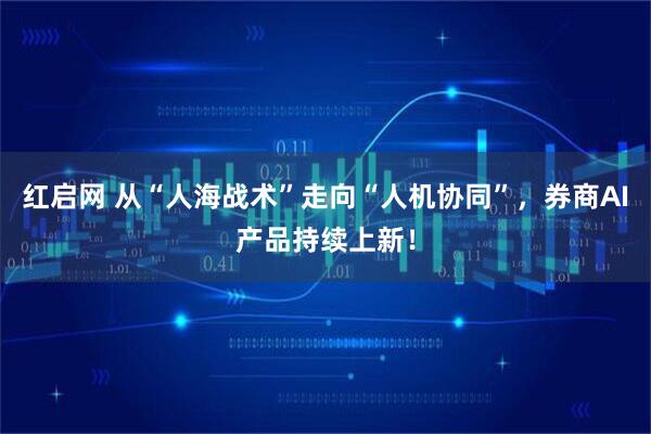 红启网 从“人海战术”走向“人机协同”，券商AI产品持续上新！